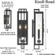 Knoll Road 2 Light 22.88 inch Coal Outdoor Wall Mount, Great Outdoors